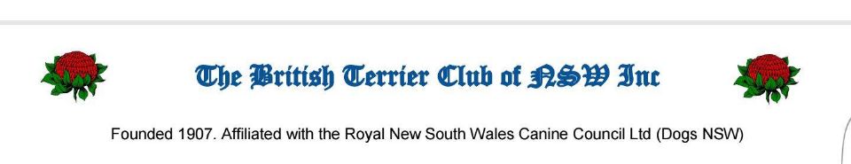 The British Terrier Club Of NSW Inc